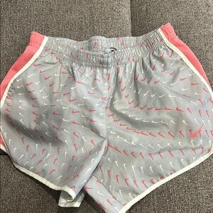 Nike kids Gray and Pink Athletic Shorts